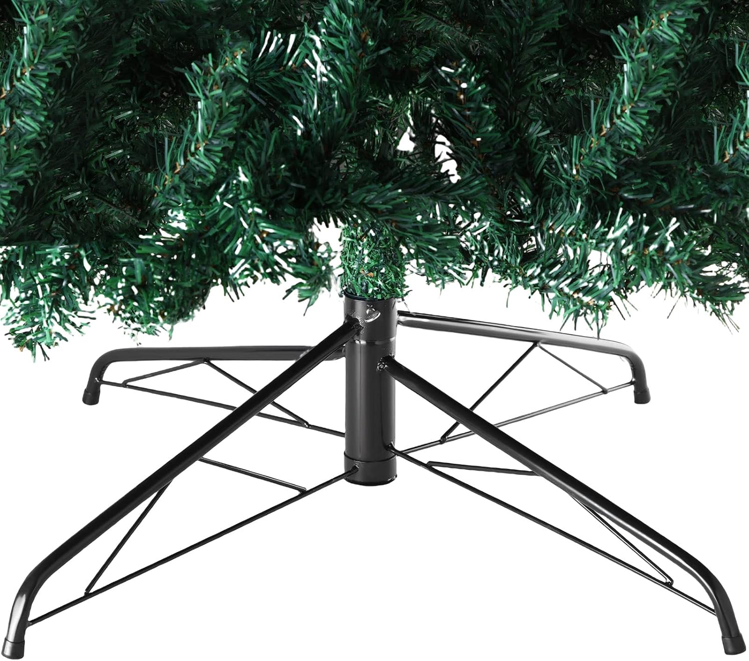 Tree Stands - Roowest Christmas Tree Stand Artificial Christmas Tree Base Metal Xmas Tree Folding Replacement Holder Green Tree Base for Christmas Holiday Winter Tree Party Decorations (28 Inch)