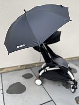 LittleLife Baby Sun Parasol UPF50+ Universal Pushchair Umbrella Black view 7