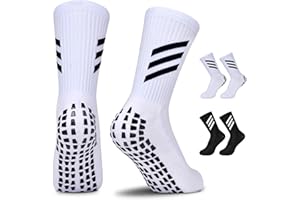 TEUEN Kids Grip Socks Soccer Anti Slip Athletic Socks Soft Breathable Football Sports Grip Socks for Youth Boys Girls