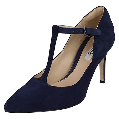 clarks black t bar shoes