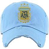Argentina Soccer Dad Hat Embroidered Federacion Argentina De Futbol Fans Cap
