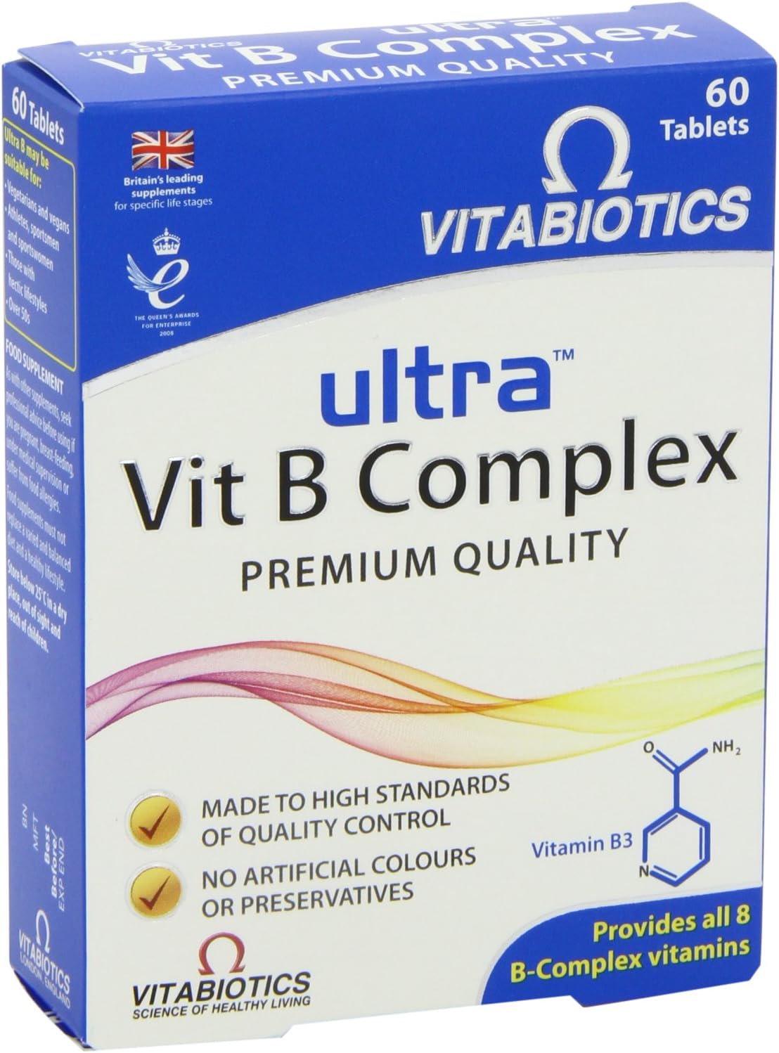 Vitabiotics Ultra Vit B Complex 60 Tablets Amazon Co Uk Health Personal Care