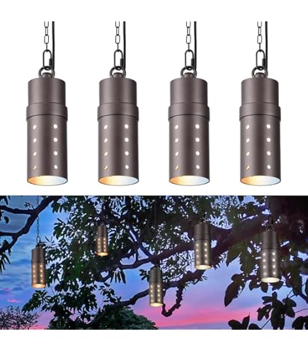 LEONLITE Low Voltage Hanging Landscape Lights, 12V Hanging Tree