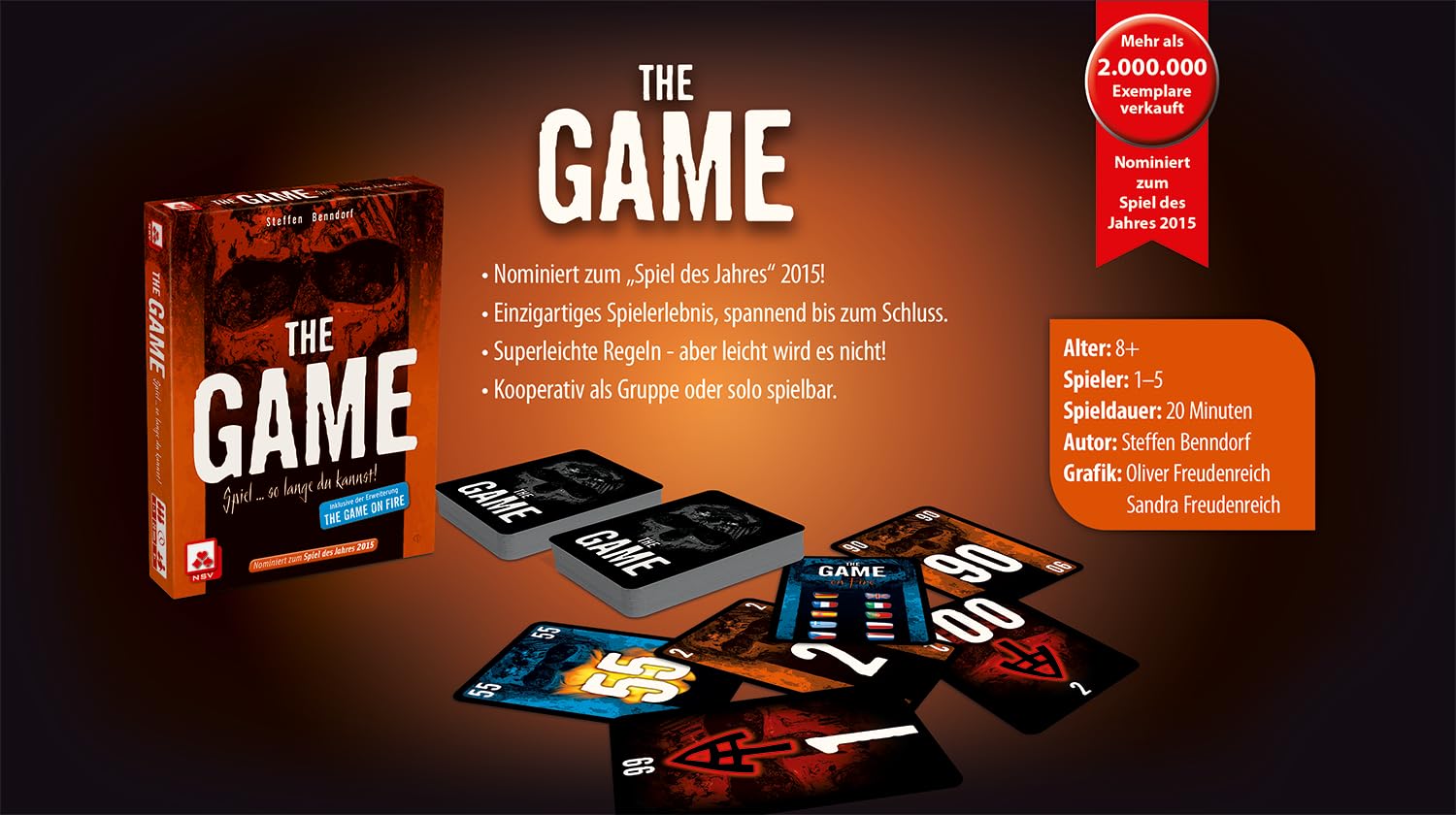 NSV - THE GAME, Kartenspiel - Nominiert zum Spiel des Jahres 2015, alle spielen gegen das Spiel (1-5 Spieler, ca. 20 Min.) 4
