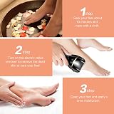 Ratukall Electric Foot File - Rechargeable Waterproof Callus Remover Kit view 5