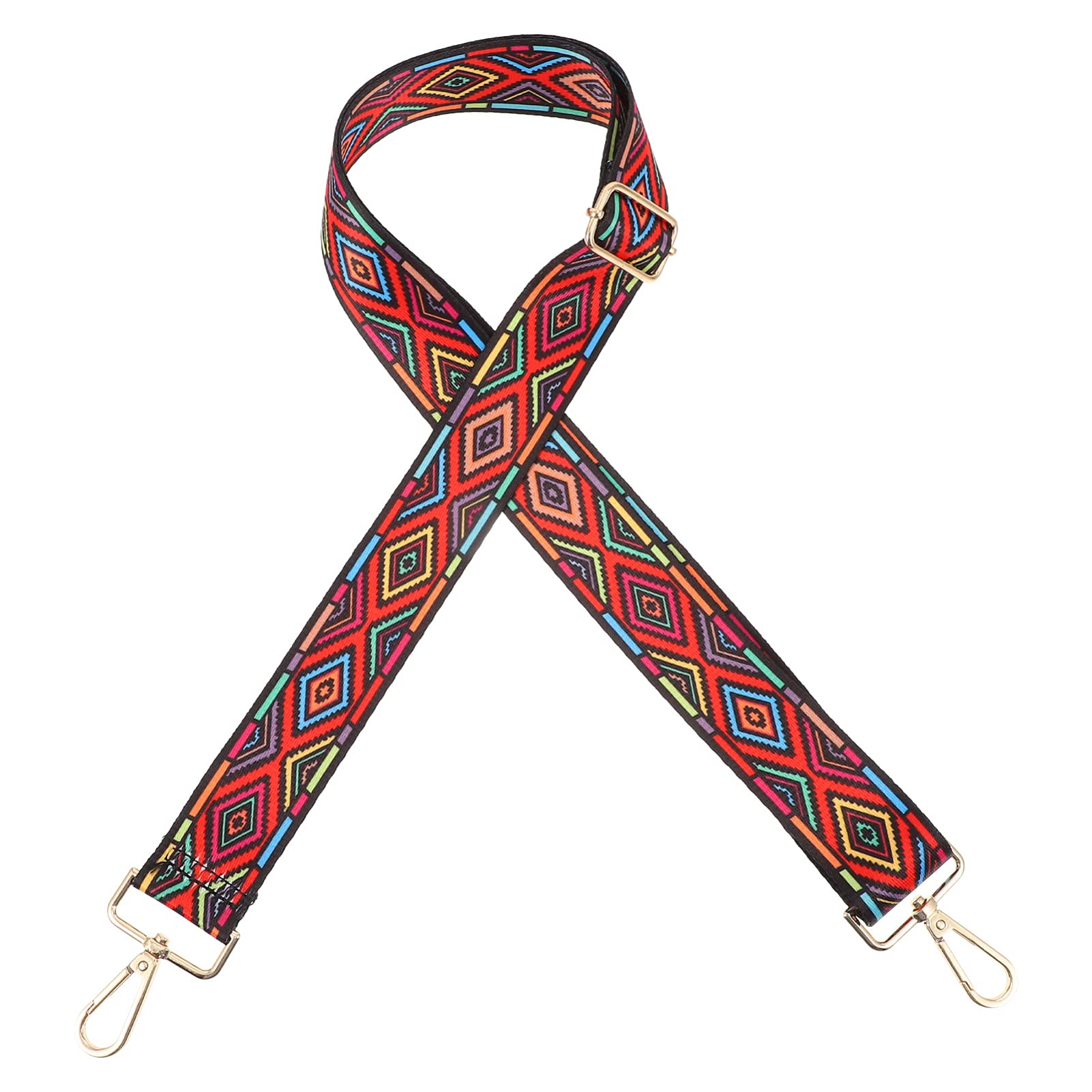 MILISTEN Guitar Strap Ukulele Strap Adjustable Rainbow Shoulder Strap for Ukulele Banjo Mandolin Strings Instruments (Assorted Color)