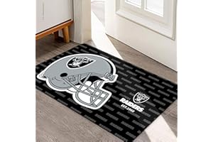 Malogtan Football Sport Fans Entrance Doormat,Gray Design 16 x 24 Inch Indoor and Outdoor Home Decor Rug,Non-Slip Front Entryway Welcome Door Mats