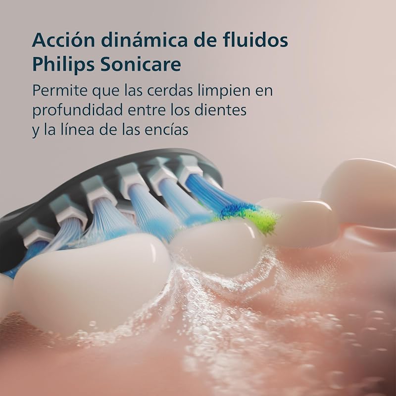 Sonicare DiamondClean 9000, cepillo dental eléctrico, edición especial, cepillo dental sónico con aplicación, sensor de presión, soporte de carga, color aguamarina, modelo HX9911/89