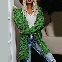 ADJHDFH Oversized Sweaters For Women V Neck Knitted