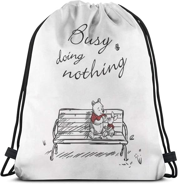 Amazon Co Jp クマのプーさん ジムサック ナップサック スポーツバッグ 引きひも袋 巾着袋 シューズ収納 運動 旅行 部活 軽量 人気 おしゃれ アニメ キャラクター 服 ファッション小物