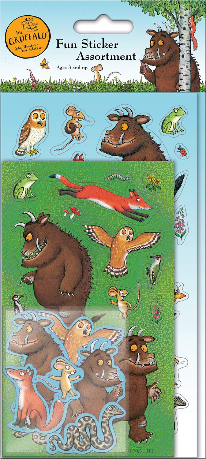 Paper Projects 01.70.31.013 Gruffalo Assortment Pack (3 Types of Stickers), Blue, 24.5cm x 11cm