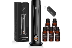 CHICSONG Waterless Scent Diffuser – 1200 Sq Ft Coverage, Essential Oil Diffuser with Remote Control, Quiet Aromatherapy Diffuser with LED Light & Timer, Scent Air Machine for Home, Office, Hotel