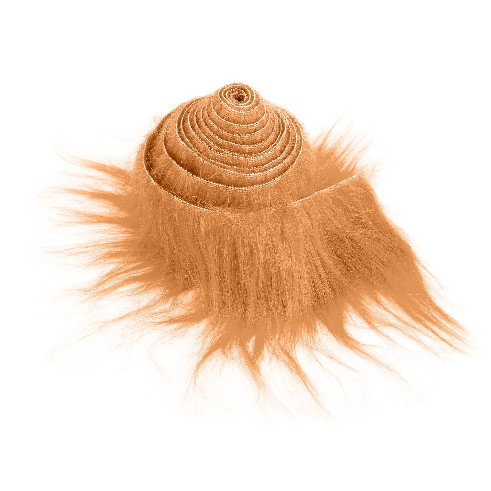 Lusofie 1Pc Shaggy Faux Fur Precut Strips 2x60inch Plush Brown Fur Fabric Fluffy Craft Fur for Gnomes Beard Santa Claus Hair Dwarf Christmas Decoration Cosplay Costume DIY Craft