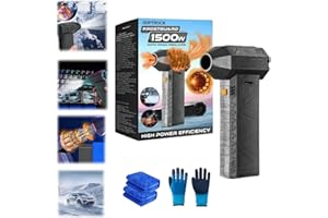1500w Thermal Blower, Antifreeze Blower, Portable Snow Blower for car, 3-Speed Adjustable Efficient Turbine, Strong Airflow A
