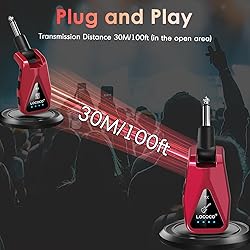 Wireless Guitar System: 164 Feet Range Wireless