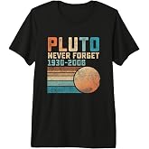 Pluto Never Forget Funny Astronomy Space Science Nerd Premium Tri-blend T-Shirt