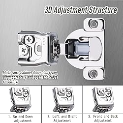 Soft Close Cabinet Hinges, HTCELLE 2 Pack 1 Pair