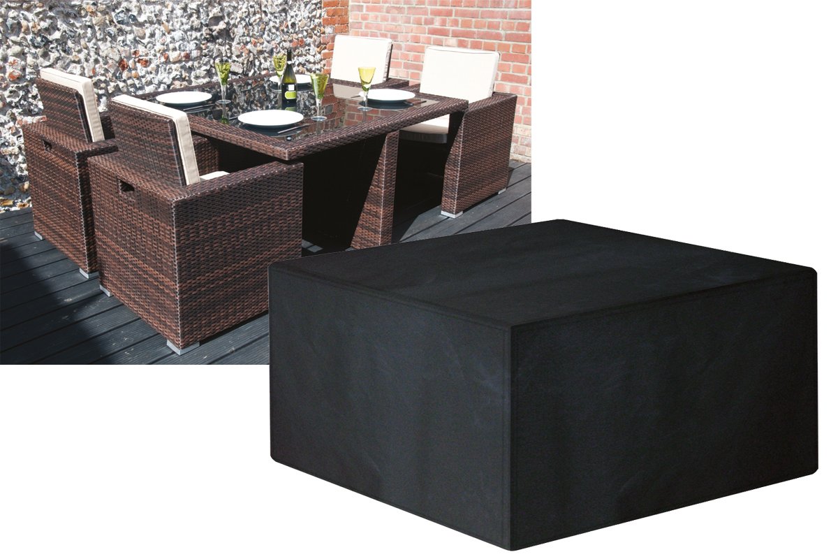 (W1638-Garland) Protection Cover For 4 Seater Large Cube Set. 135cmW x 135cmL x 71cmH