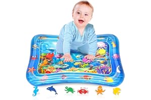 WEARXI Baby Toys, Tummy Time Mat Premium Baby Water Play Mat, Baby Essentials Shower Gifts, Baby Toys for Infants and Toddler