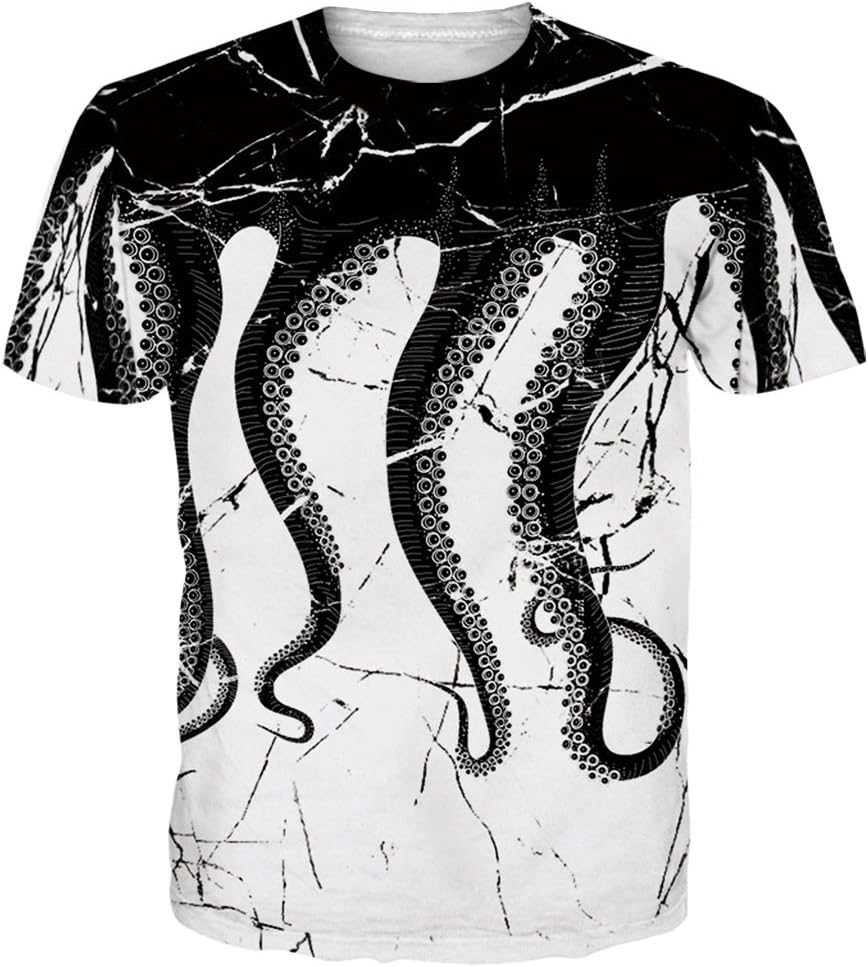 Bluepy Mens 3D Print Graphic Board Shorts Beach Shorts Surfing Trunks T-Shirts Vests Tank Tops