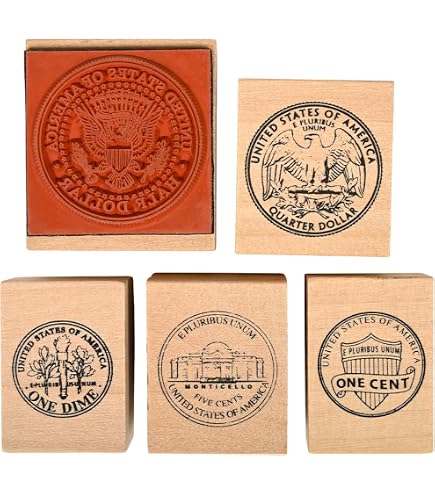 Original Beatle Stamps 100枚セット Center Enterprise CE103 Coin Heads-1/5/10/25/50 Stamps (Pack of 5