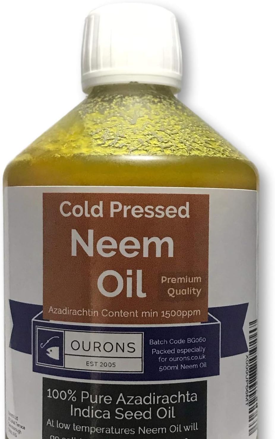 Neem Oil - 500ml Pure Cold Pressed Premium Seed Oil From India, 500 ml (Pack of 1) - Image 3