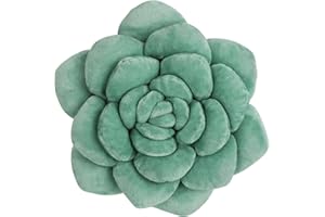 OtGalk Succulent Pillow - Hand-Stitched Plush Decorative Throw Pillow. Plant-Shaped Pillows and Flower Pillows, Plush Cushions for Bedroom and Home Decoration, 9.84in/25CM