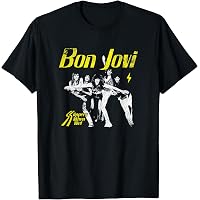 Amazon.com: Official Bon Jovi Livin' On A Prayer T-Shirt