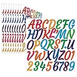 Llewyn 380 Pieces 10 Sheets Letter Stickers,Self