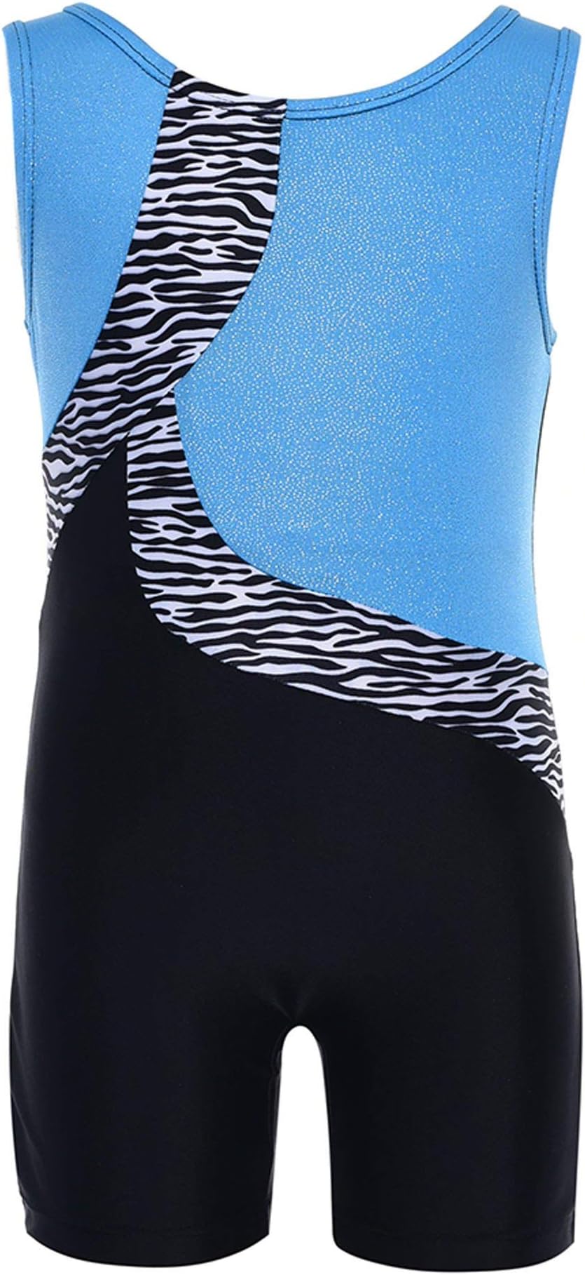 Ephex Girls' One-piece Sparkle Dancing Gymnastics Athletic Biketards Leotard 2-11Y
