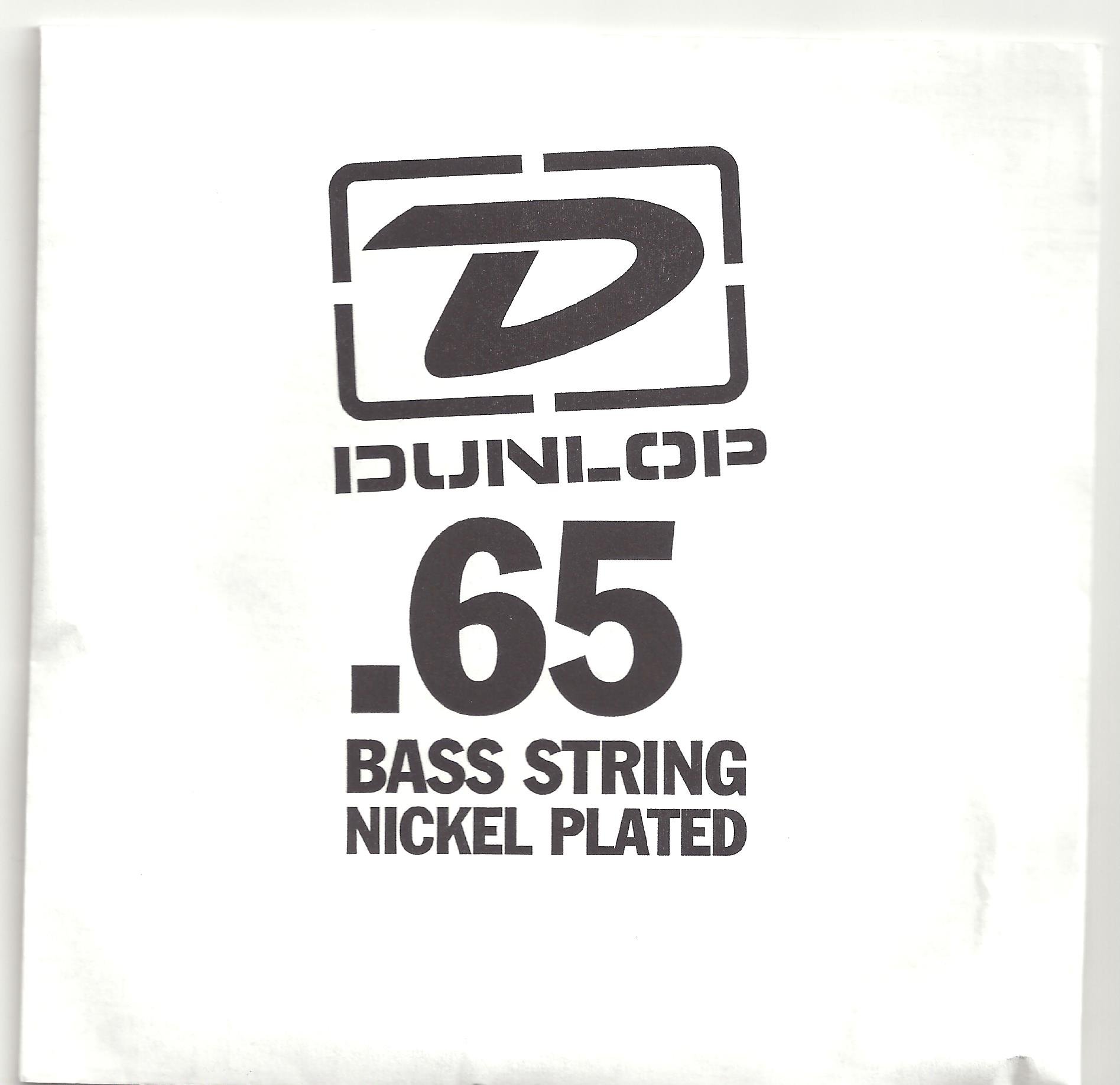 Jim Dunlop DBN65 65 Gauge Medium Nickel Plated Steel Bass D String