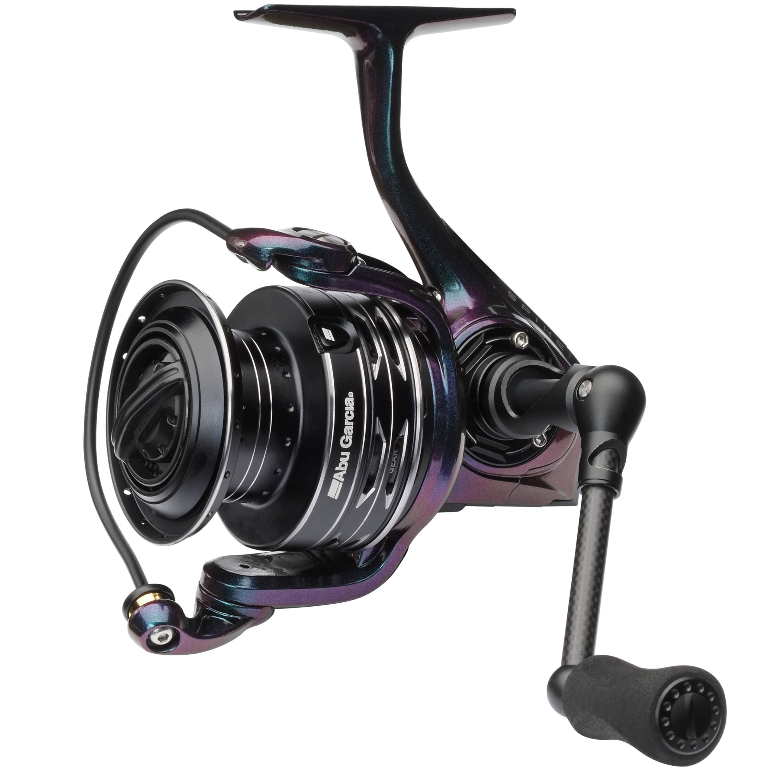 Abu Garcia SPIKE Spinning Reel, Fishing Reel, Lightweight and Strong Spinning Reels, Predator Fishing, Perch, Zander, Unisex, Green/Purple/Black, 3000SH