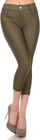 stretch capri jeggings