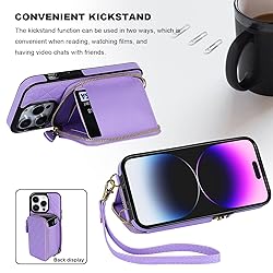 Bocasal Crossbody Wallet Case for iPhone 14
