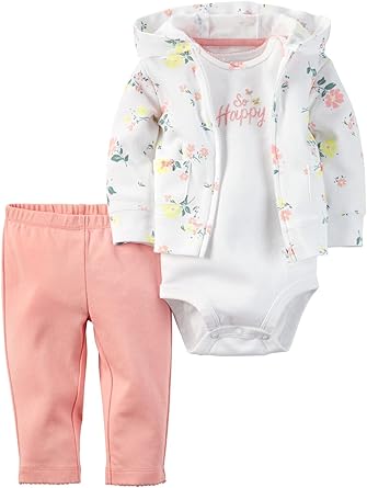 carters baby girl 3 piece set