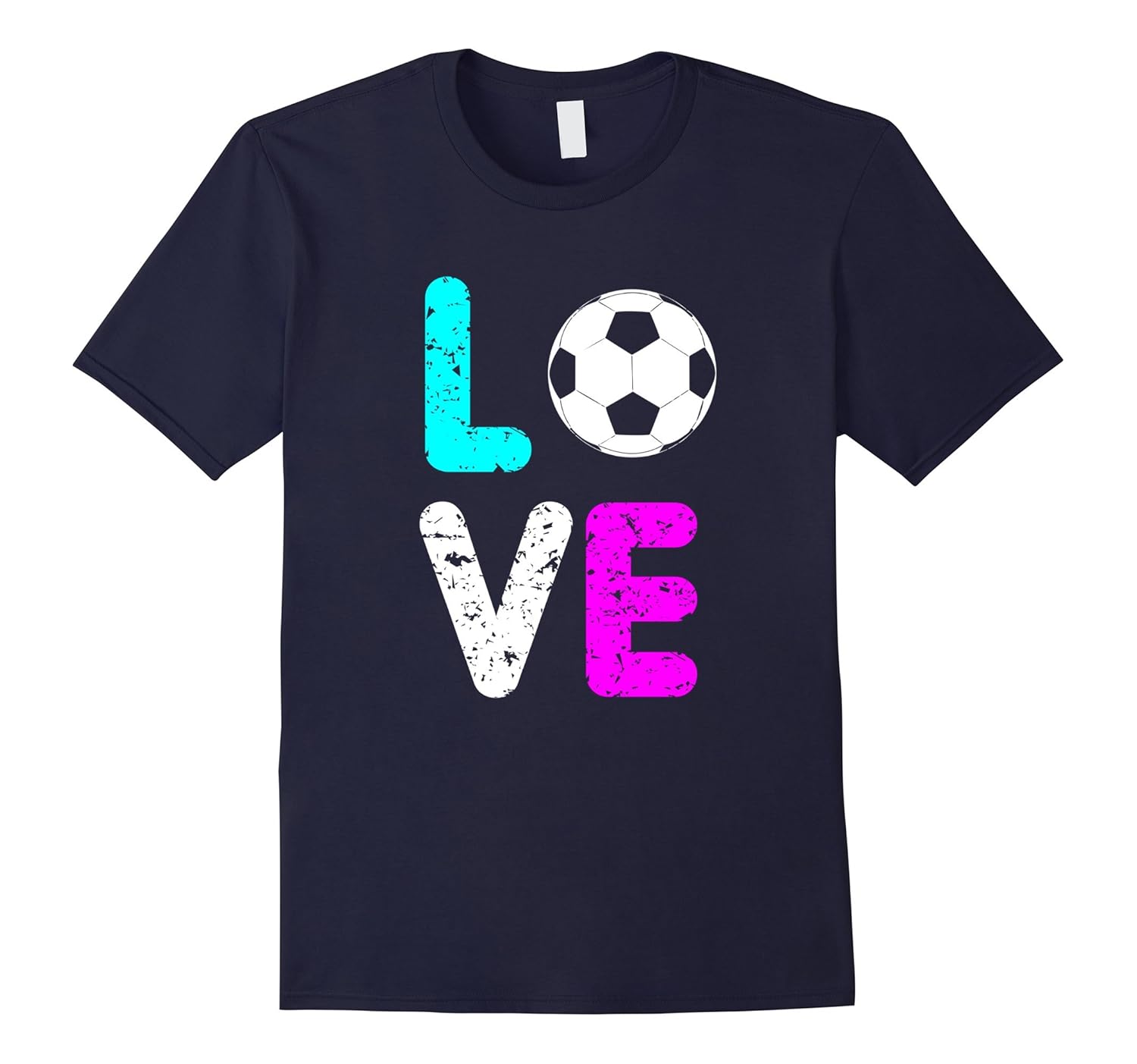 Girls Love Soccer Best Fun Birthday Gift T-Shirt Cool Tee-ANZ