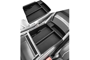 CDEFG for Volkswagen Atlas 2024 2025 2026 Center Console Organizer Tray for Atlas 2024 2025 2026 Accessories Armrest Storage 