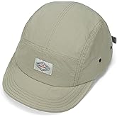 Croogo Short Brim Hat for Men Nylon Quick-Dry 5 Panel Running Baseball Cap | Flip-up Brim,Water-Resistant and Lightweight,Vintage Japanese Style Hat,Foldable,Adjustable,Outdoor Gear,Urban Streetwear