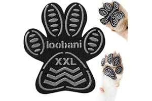 LOOBANI Dog Grip Pad Paw Protector Anti-Slip Traction Pads from Slipping on Slippery Floors, Protection for Injuries and Brace for Weak Paws(12 Sets 48 Pads-XXL)