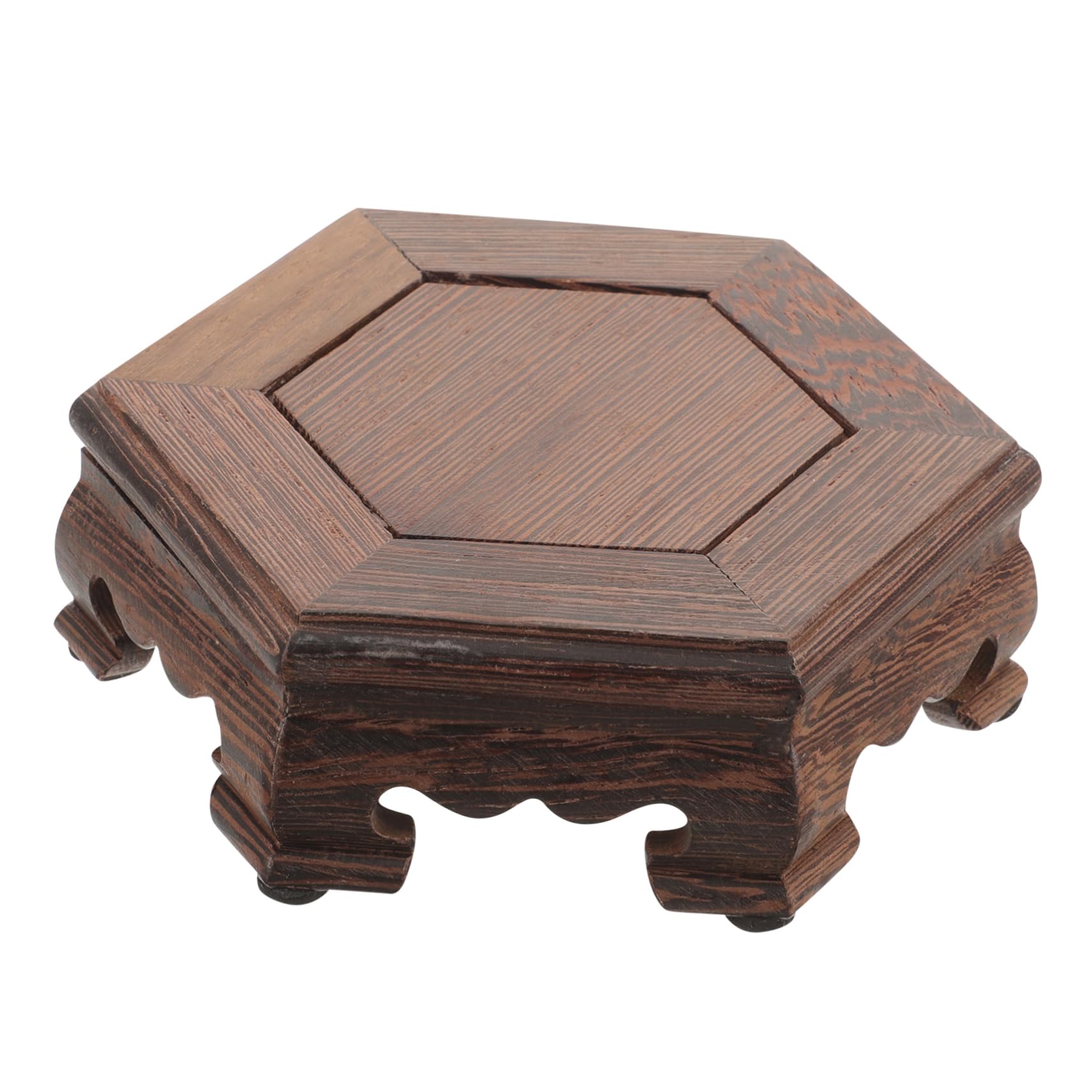 WHAMVOX Plant Rack Display Stand - Wooden Indoor Plant Shelf wVases Holder for Decor