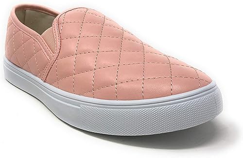 quilted slip on sneakers
