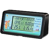 AIMILAR 1999 Days Countdown Timer - Digital Countdown Clock for Retirement &amp; Events with Backlight, Alarm Functuon, Dual Time Display, Customizable Cards