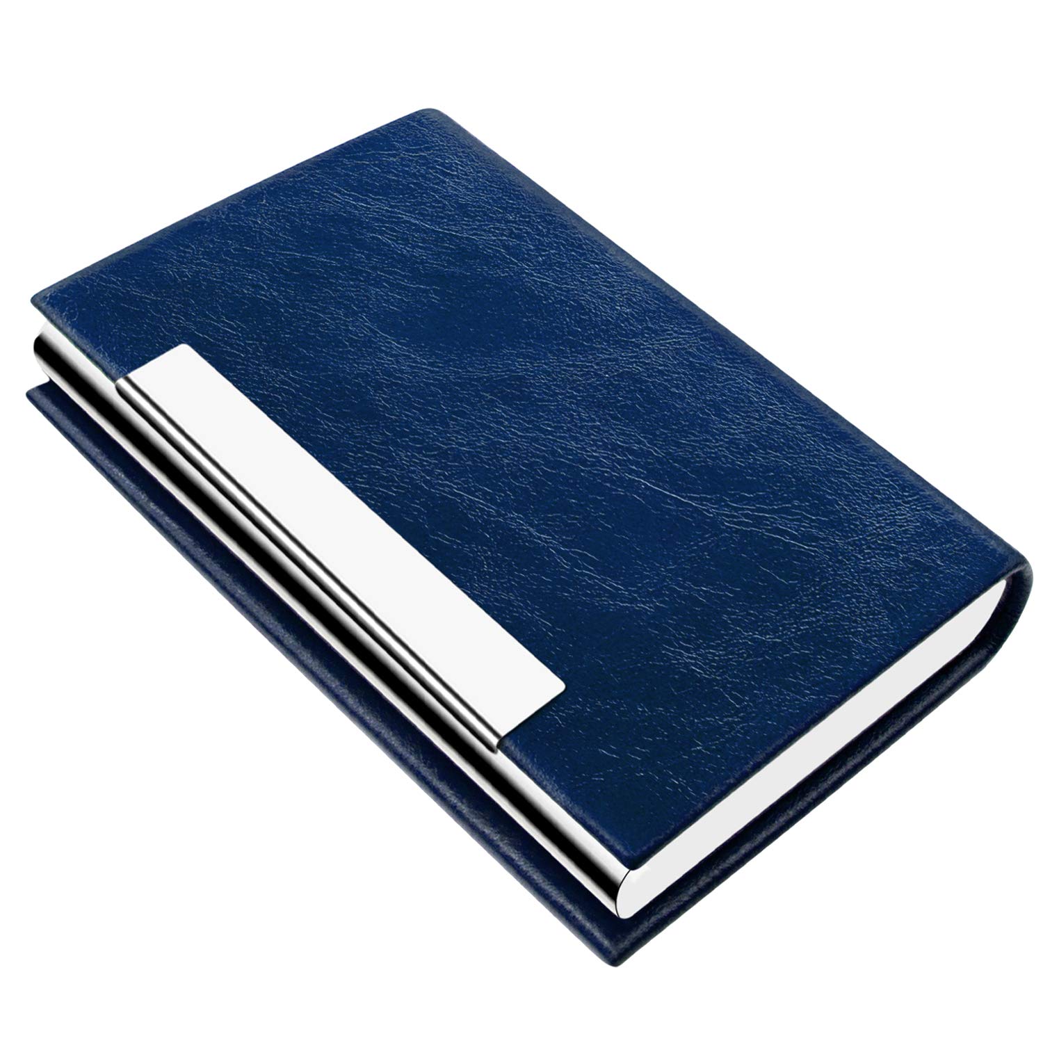 padike Business Card Holder , Business Card Holders , Business Card Case , Business Card Holders Wallet Credit Card ID Case/Holder for Men & Women (V-Blue)