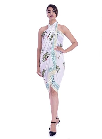palm tree swimsuit cover up