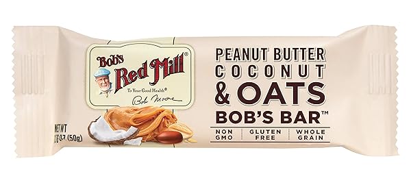 BOB’S RED MILL 12PK PEANUT BUTTER COCONUT & OATS BAR, 12 BARS (PACK OF 1) – NON GMO, GLUTEN FREE, KOSHER