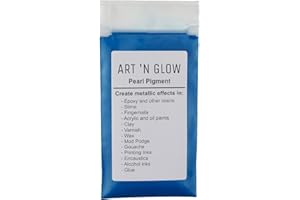 ART 'N GLOW Mica Pearl Pigment Powder (Sapphire) - (.88 Ounce/25 Grams) - 10+ Colors Available