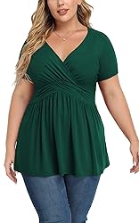 TIANZHU Women'S Plus Size Dressy patrick shirts for