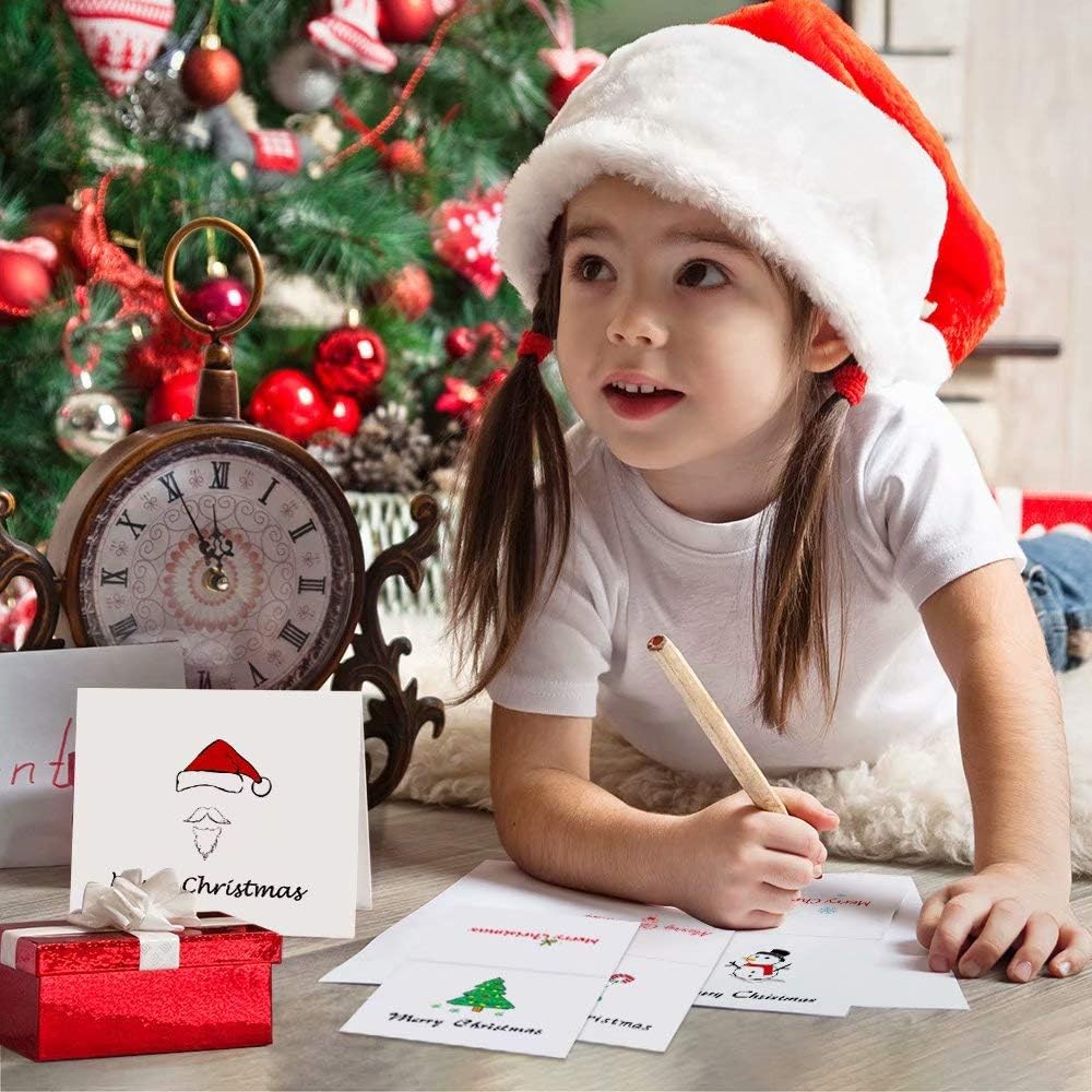 KUUQA 36 Pieces Merry Christmas Greeting Cards Greeting Cards with Envelopes and Stickers, 4.72 x 7.87 Inches - Image 5