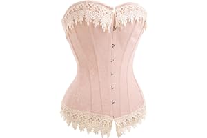 Alivila.Y Fashion Womens Sexy Vintage 1920s Renaissance Lace Trim Corset Bustier