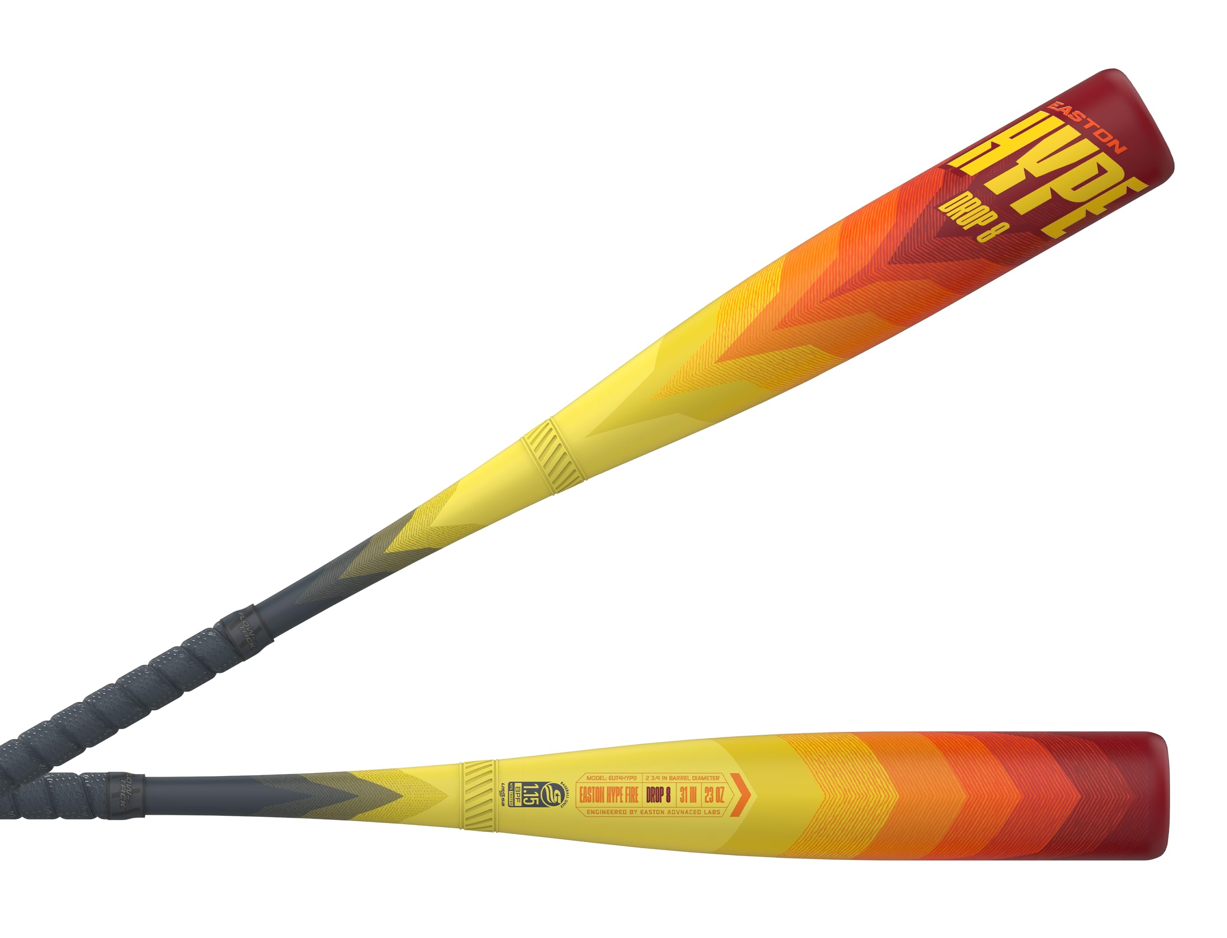Easton | HYPE FIRE Baseball Bat | USSSA | 2 3/4" Barrel | Orange | 29" | -8 Image
